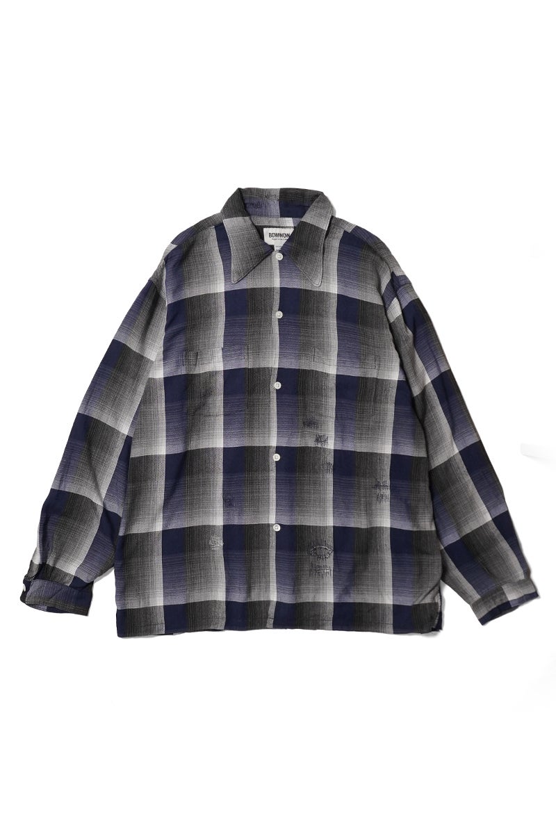 BOWWOW(バウワウ) CHECK RAYON SHIRT チェックレーヨンシャツ BWU-CRS