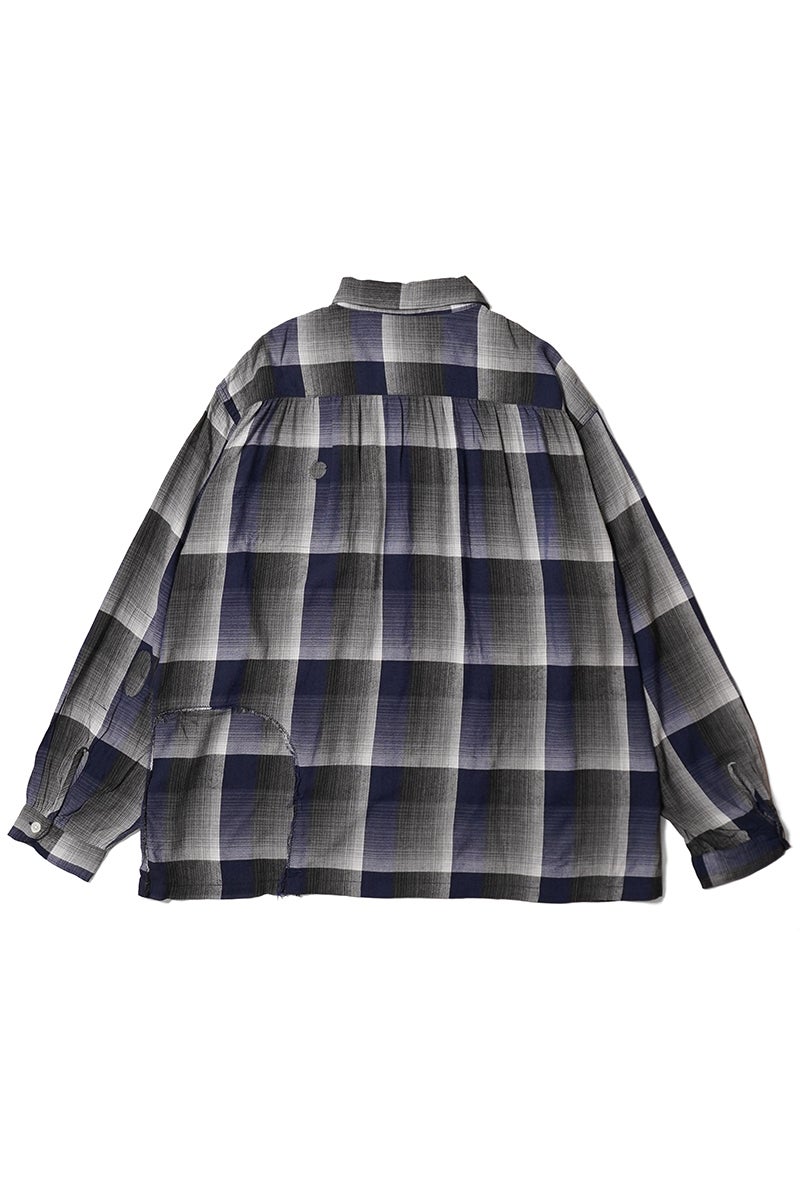 BOWWOW(バウワウ) CHECK RAYON SHIRT チェックレーヨンシャツ BWU-CRS