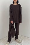 kengo(ケンゴ) cotton linen pile leggings コットンリネンパイルレギンス K26SS-PA4