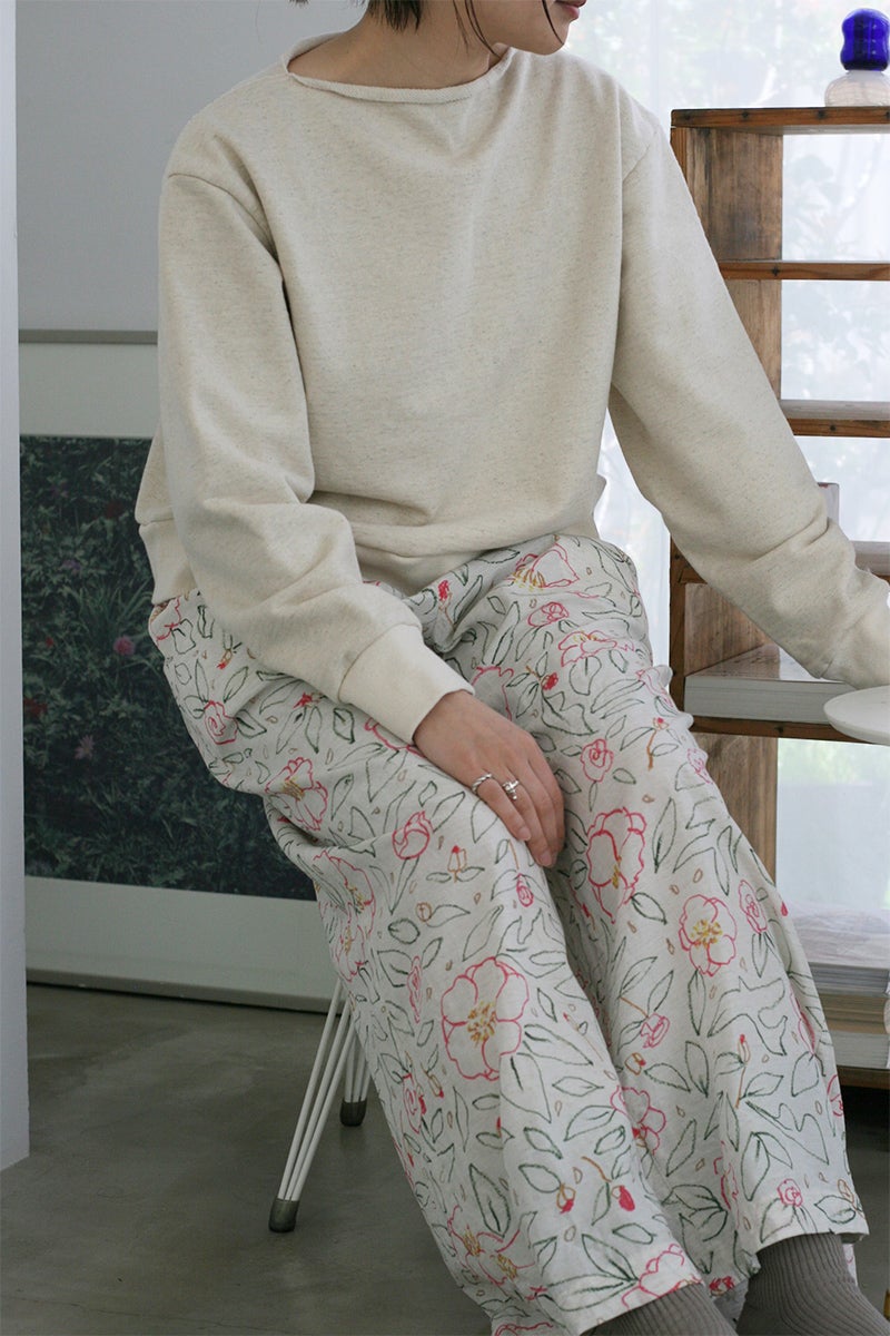 kengo(ケンゴ) "sazanka no kioku" loose pants 山茶花の記憶 ルーズパンツ K26FW-PA1