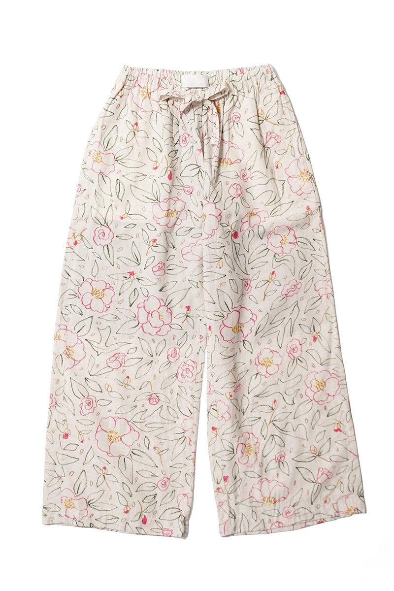 kengo(ケンゴ) "sazanka no kioku" loose pants 山茶花の記憶 ルーズパンツ K26FW-PA1