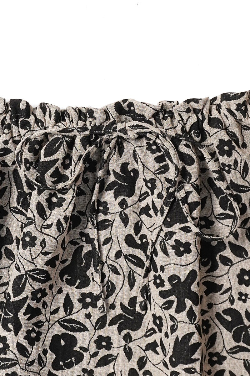 kengo(ケンゴ) "anohito" jacquard drawstring top あの人 ジャガードドローストリングトップス K26FW-BL4