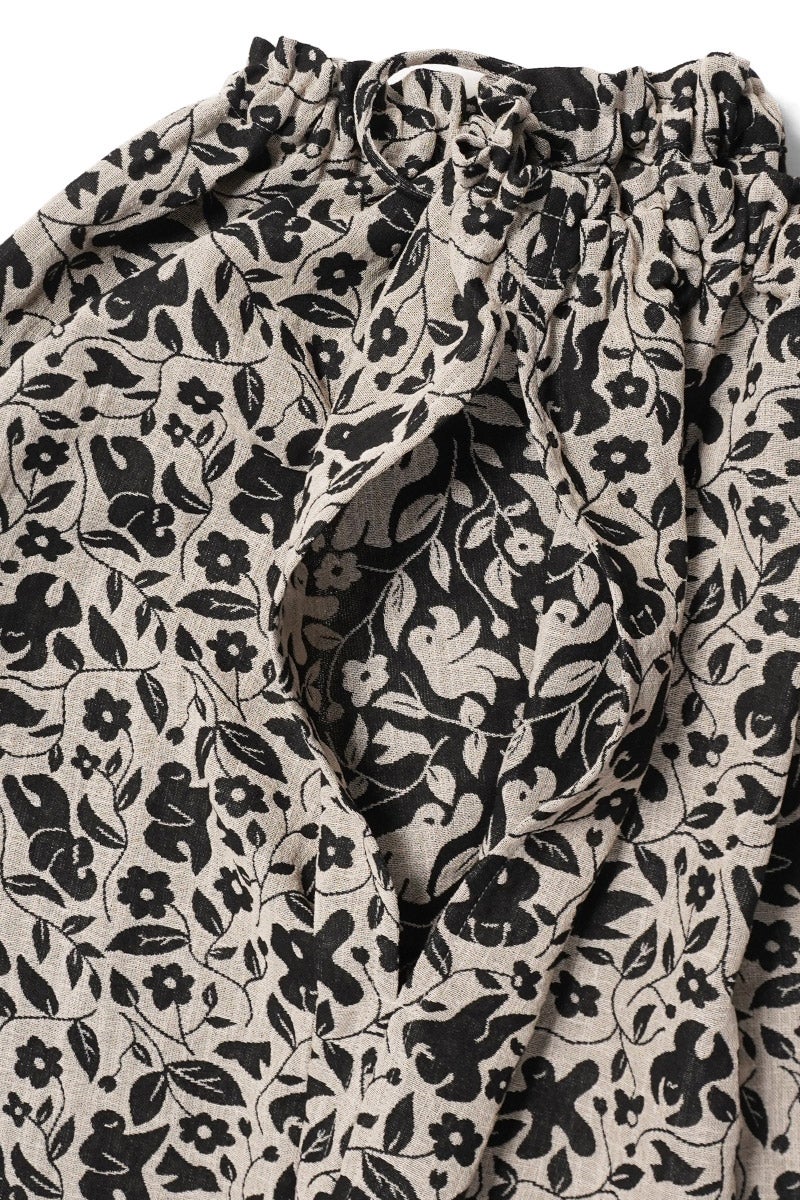 kengo(ケンゴ) "anohito" jacquard drawstring top あの人 ジャガードドローストリングトップス K26FW-BL4