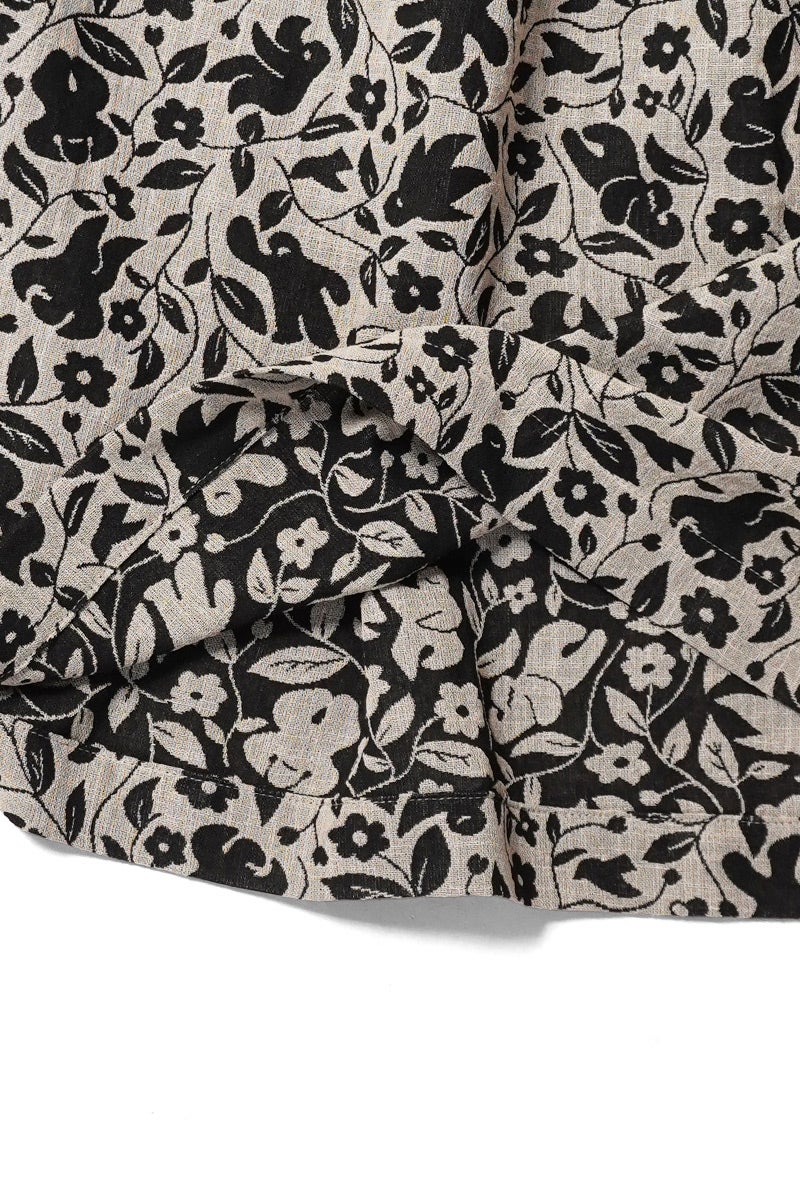 kengo(ケンゴ) "anohito" jacquard drawstring top あの人 ジャガードドローストリングトップス K26FW-BL4