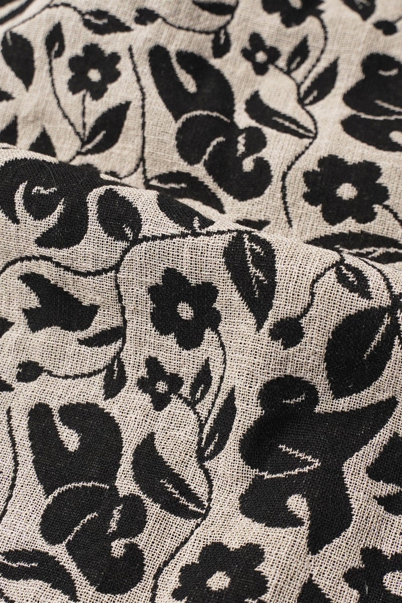 kengo(ケンゴ) "anohito" jacquard drawstring top あの人 ジャガードドローストリングトップス K26FW-BL4