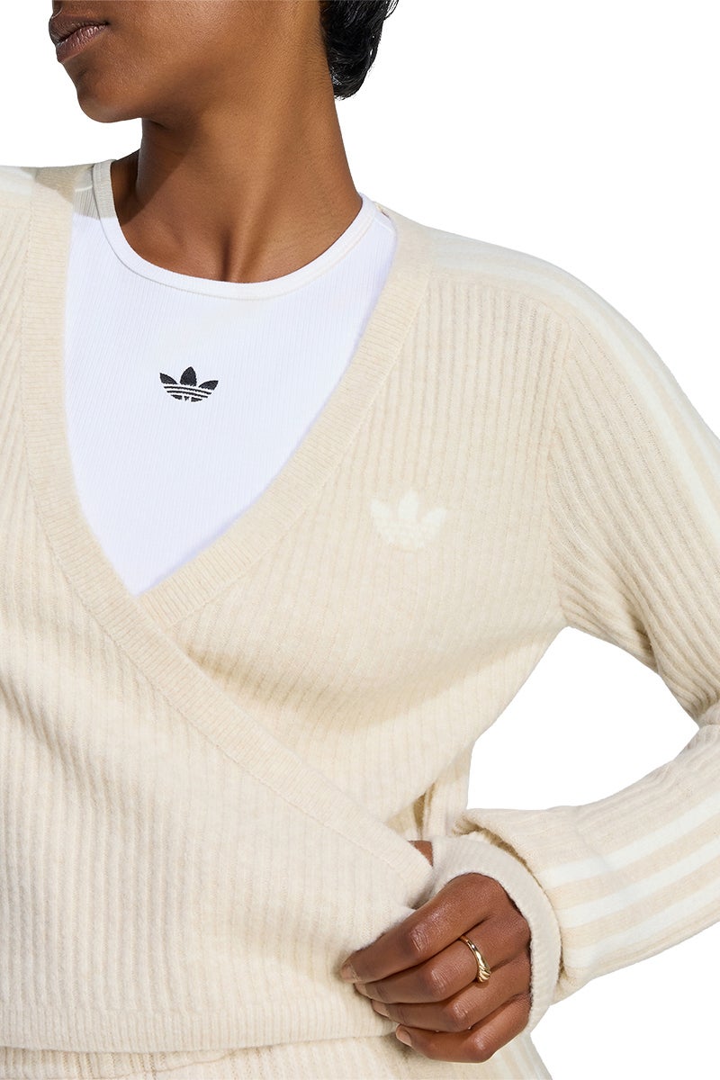 ADIDAS × JENNIE(アディダス×ジェニー) adidas Originals(アディダス オリジナルス) WRAP AROUND CARDIGAN ラップアラウンドカーディガン KNIT CARDIGAN ニットカーディガン C8721