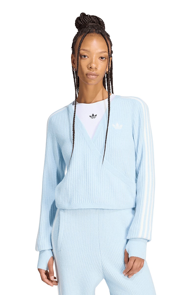 ADIDAS × JENNIE(アディダス×ジェニー) adidas Originals(アディダス オリジナルス) WRAP AROUND CARDIGAN ラップアラウンドカーディガン KNIT CARDIGAN ニットカーディガン C8721