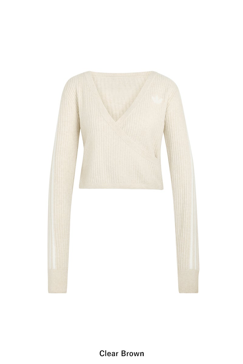 ADIDAS × JENNIE(アディダス×ジェニー) adidas Originals(アディダス オリジナルス) WRAP AROUND CARDIGAN ラップアラウンドカーディガン KNIT CARDIGAN ニットカーディガン C8721