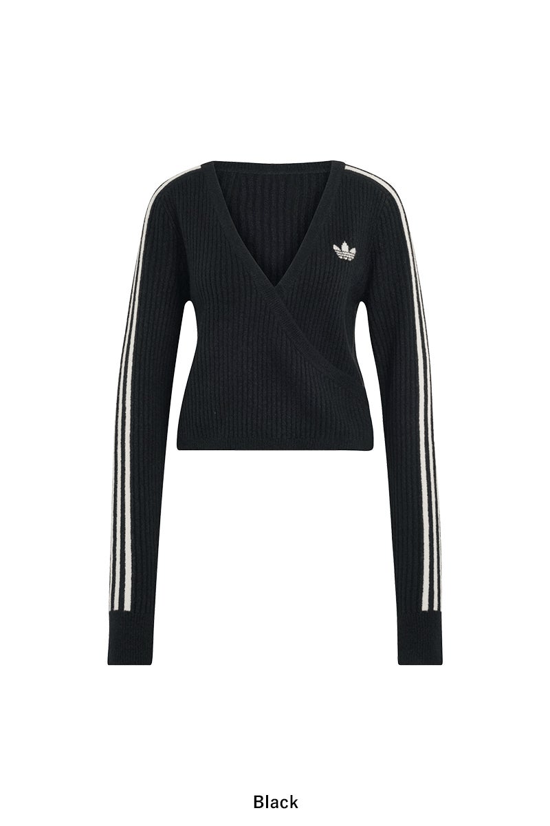 ADIDAS × JENNIE(アディダス×ジェニー) adidas Originals(アディダス オリジナルス) WRAP AROUND CARDIGAN ラップアラウンドカーディガン KNIT CARDIGAN ニットカーディガン C8721
