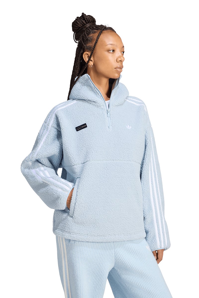 ADIDAS × JENNIE(アディダス×ジェニー) adidas Originals(アディダス オリジナルス) POLAR FLEECE 1/4 ZIP HOODIE JACKET ジップフーデッドフリースジャケット CC807