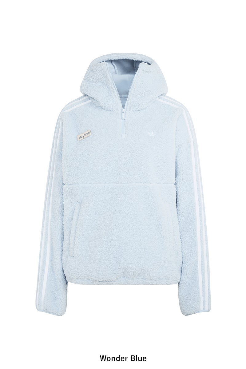 ADIDAS × JENNIE(アディダス×ジェニー) adidas Originals(アディダス オリジナルス) POLAR FLEECE 1/4 ZIP HOODIE JACKET ジップフーデッドフリースジャケット CC807