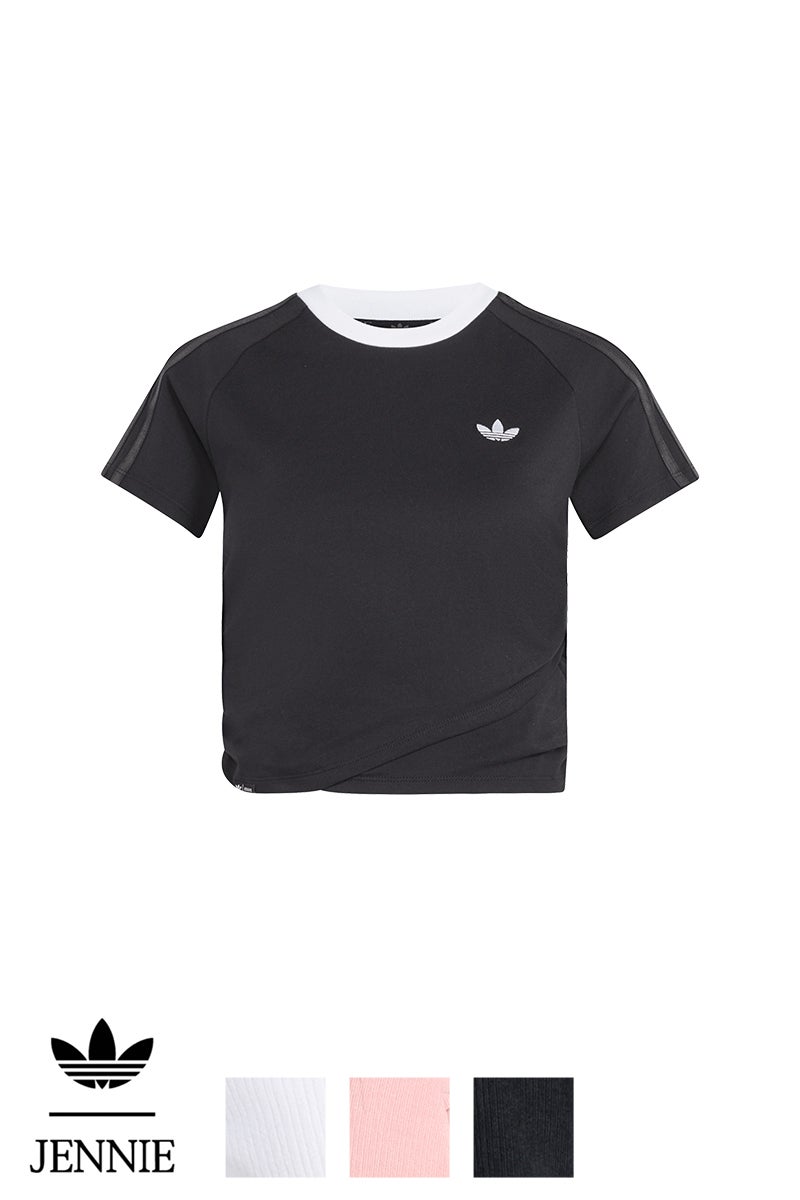 ADIDAS × JENNIE(アディダス×ジェニー) adidas Originals(アディダス オリジナルス) LAYERING TEE レイヤーTシャツ CC809