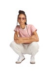 ADIDAS × JENNIE(アディダス×ジェニー) adidas Originals(アディダス オリジナルス) LAYERING TEE レイヤーTシャツ CC809