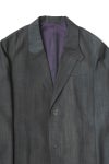saby(サバイ) THROAT TAB 2B JACKET - Bishu Japan Flow dyeing FAB - スロートタブ2ボタンジャケット 尾州フロウダイイング 26A-021424