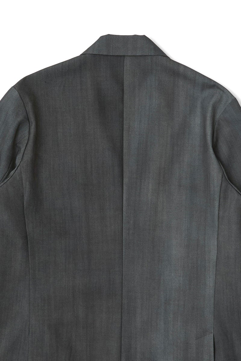 saby(サバイ) THROAT TAB 2B JACKET - Bishu Japan Flow dyeing FAB - スロートタブ2ボタンジャケット 尾州フロウダイイング 26A-021424