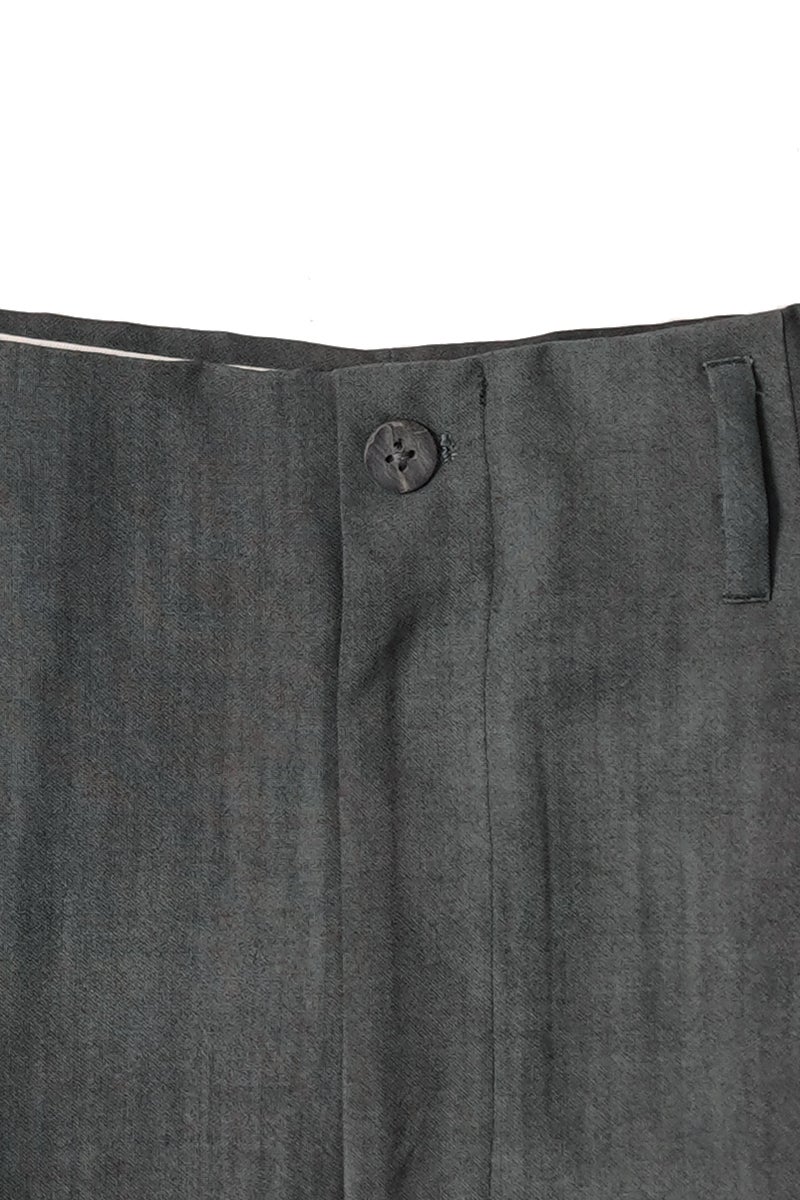 saby(サバイ) TWO TUCK TROUSERS - Bishu Japan Flow dyeing FAB - ツータックトラウザース 尾州フロウダイイング 26A-021825