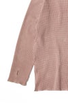 saby(サバイ) WAFFLE HENRY NECK SHIRTS -Pigment Stone Wash- ワッフルヘンリーネックシャツ 26A-081118