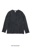 saby(サバイ) WAFFLE HENRY NECK SHIRTS -Pigment Stone Wash- ワッフルヘンリーネックシャツ 26A-081118