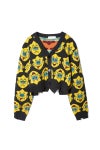 LIBRIO MENDONCA(リブリオ メンドンサ) KNIT CHARACTER CARDIGAN (SHORT) ニットキャラクターカーディガン ショート LM-26aw-2211-B