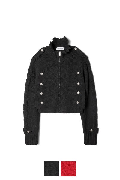 LIBRIO MENDONCA(リブリオ メンドンサ) KNIT NAPOLEON JACKET(SHORT) ニットナポレオンジャケット(ショート) LM-26aw-2201-B