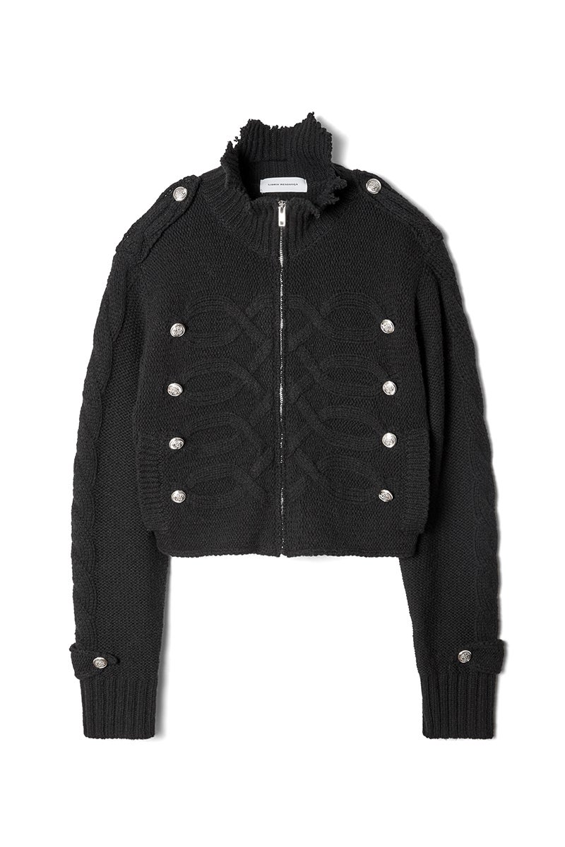 LIBRIO MENDONCA(リブリオ メンドンサ) KNIT NAPOLEON JACKET(SHORT) ニットナポレオンジャケット(ショート) LM-26aw-2201-B