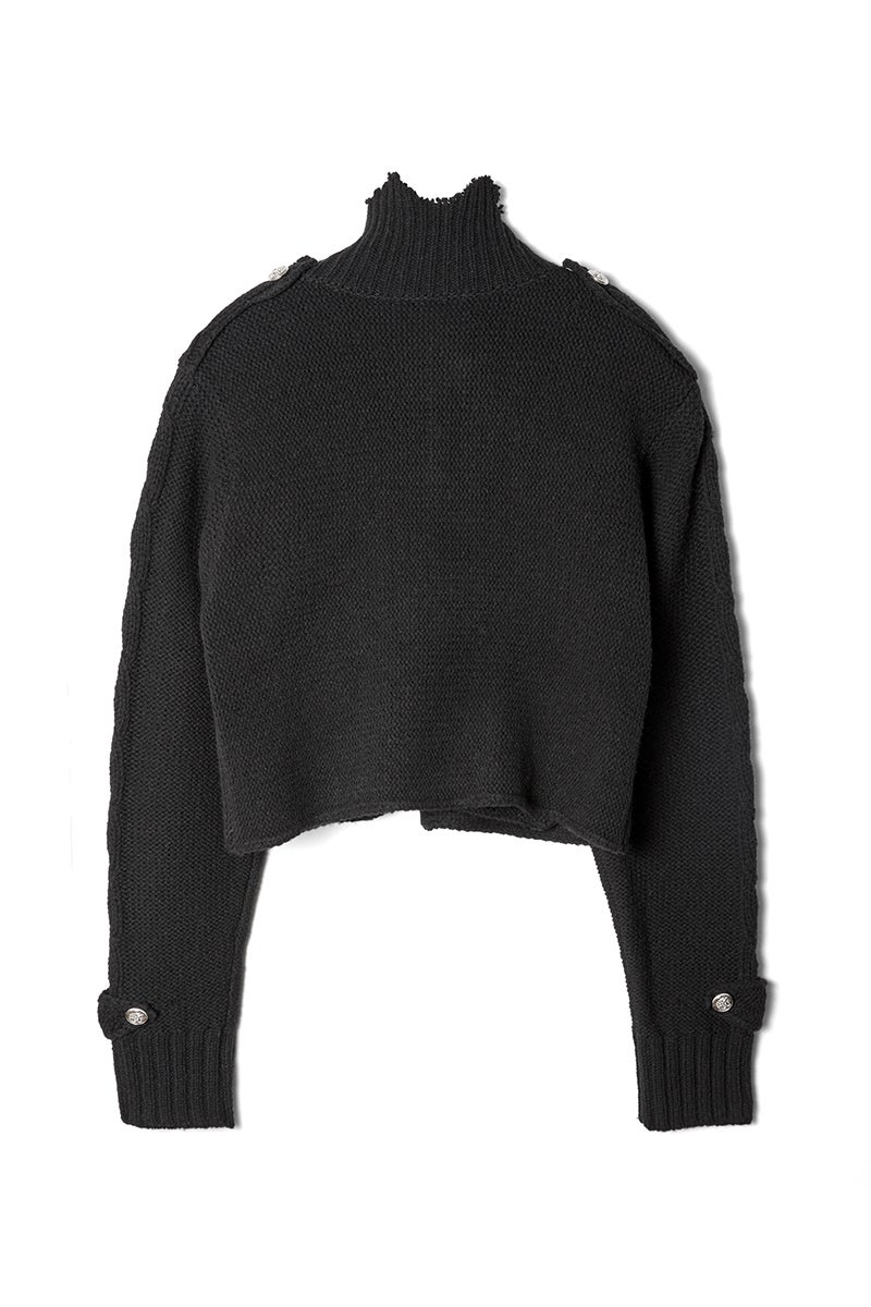 LIBRIO MENDONCA(リブリオ メンドンサ) KNIT NAPOLEON JACKET(SHORT) ニットナポレオンジャケット(ショート) LM-26aw-2201-B