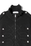 LIBRIO MENDONCA(リブリオ メンドンサ) KNIT NAPOLEON JACKET(SHORT) ニットナポレオンジャケット(ショート) LM-26aw-2201-B