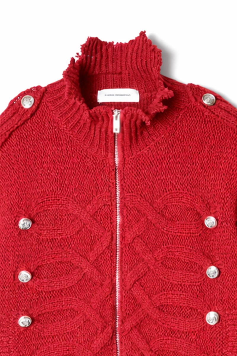 LIBRIO MENDONCA(リブリオ メンドンサ) KNIT NAPOLEON JACKET(SHORT) ニットナポレオンジャケット(ショート) LM-26aw-2201-B