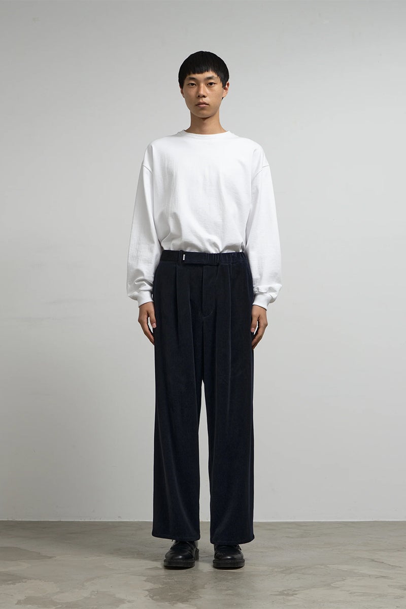 Graphpaper(グラフペーパー) Soft Knit Corduroy Wide Chef Pants ソフトニットコーデュロイワイドシェフパンツ GM263-40113B