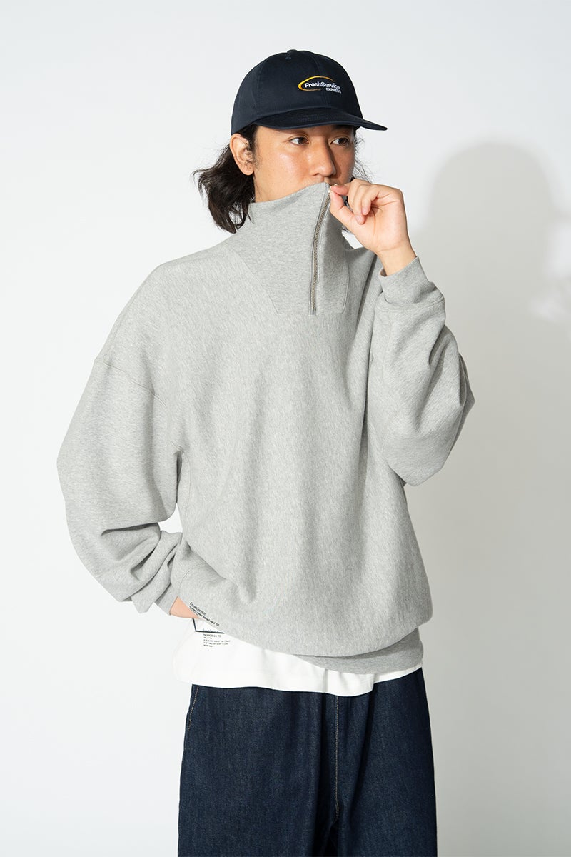 FreshService(フレッシュサービス) CLASSIC TERRY SWEAT HALF ZIP クラシックテリースウェットハーフジップ FSC263-70013