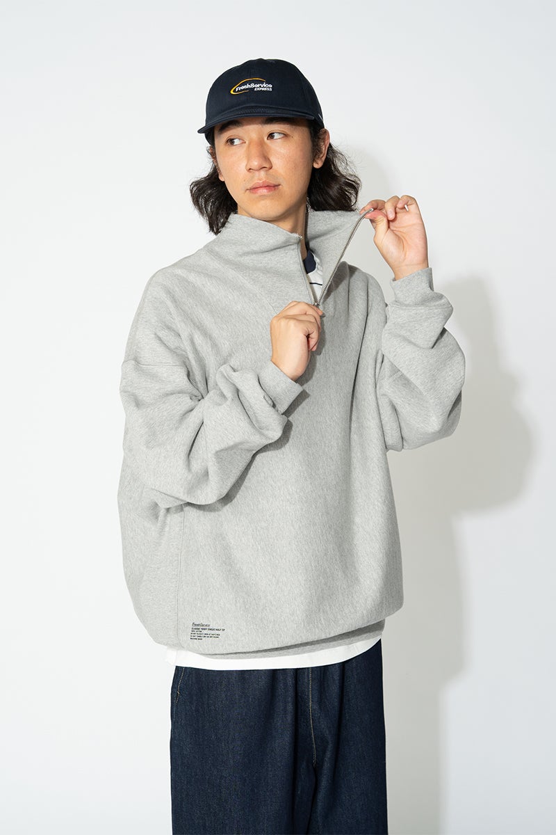 FreshService(フレッシュサービス) CLASSIC TERRY SWEAT HALF ZIP クラシックテリースウェットハーフジップ FSC263-70013
