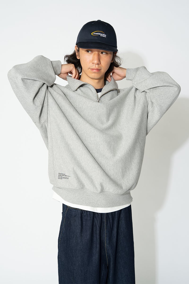 FreshService(フレッシュサービス) CLASSIC TERRY SWEAT HALF ZIP クラシックテリースウェットハーフジップ FSC263-70013