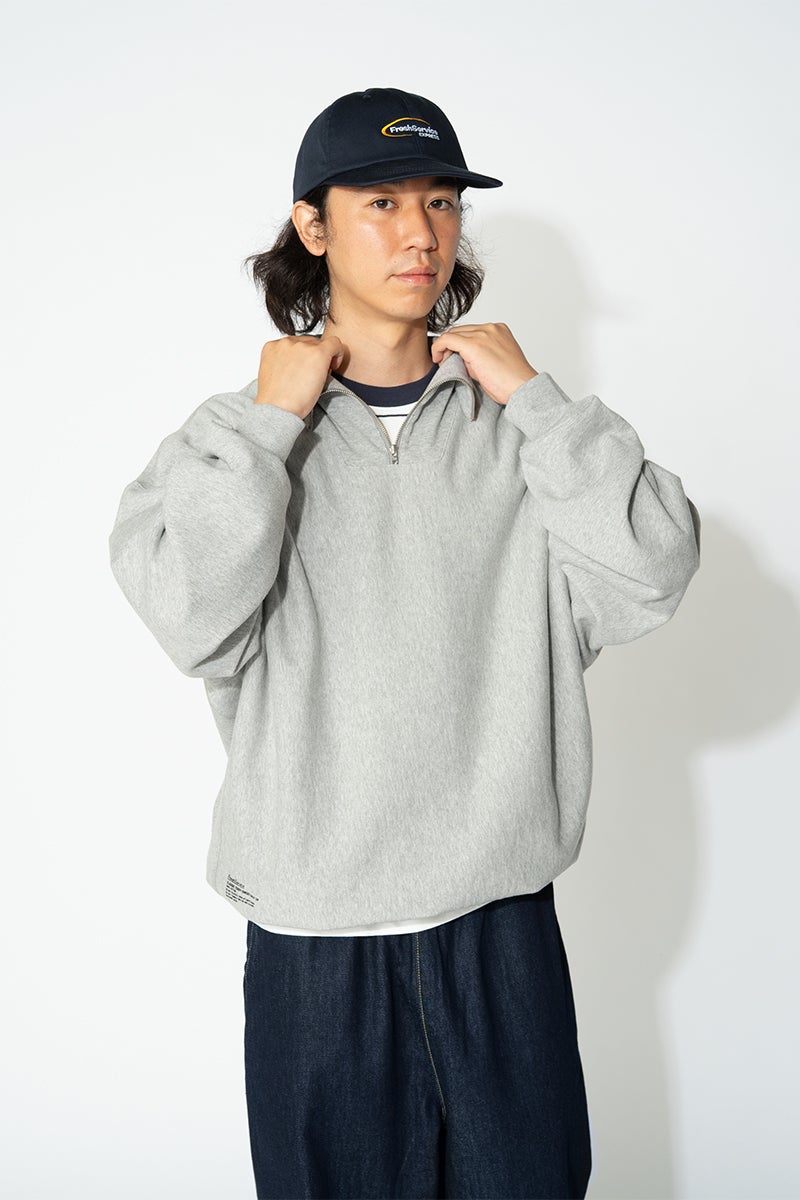 FreshService(フレッシュサービス) CLASSIC TERRY SWEAT HALF ZIP クラシックテリースウェットハーフジップ FSC263-70013