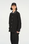 FreshService(フレッシュサービス) COTTON CANVAS LEATHER COLLAR WORK JACKET コットンキャンバスレザーカラージャケット FSC263-30032