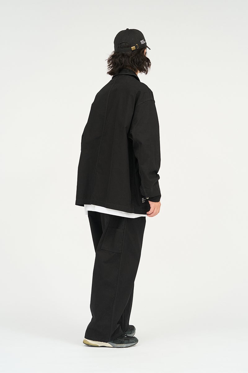 FreshService(フレッシュサービス) COTTON CANVAS LEATHER COLLAR WORK JACKET コットンキャンバスレザーカラージャケット FSC263-30032