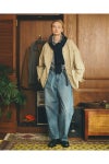 FreshService(フレッシュサービス) COTTON CANVAS LEATHER COLLAR WORK JACKET コットンキャンバスレザーカラージャケット FSC263-30032