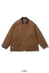 FreshService(フレッシュサービス) COTTON CANVAS LEATHER COLLAR WORK JACKET コットンキャンバスレザーカラージャケット FSC263-30032
