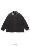 FreshService(フレッシュサービス) COTTON CANVAS LEATHER COLLAR WORK JACKET コットンキャンバスレザーカラージャケット FSC263-30032