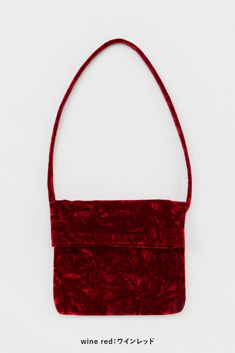 Hender Scheme(エンダースキーマ) velvet flap shoulder bag ベルベットフラップショルダーバッグ zw-b-fsb