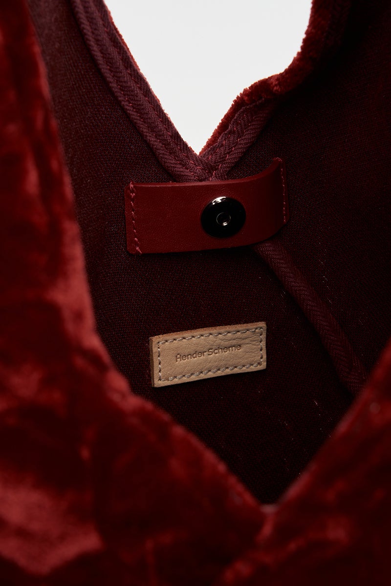 Hender Scheme(エンダースキーマ) velvet azuma bag big ベルベットあづまバッグ ビッグ zw-b-abb