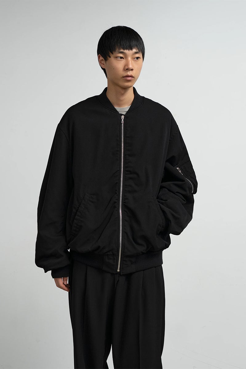 Graphpaper(グラフペーパー) Fulled Wool Twill Flight Jacket ウールツイルフライトジャケット GU263-30411