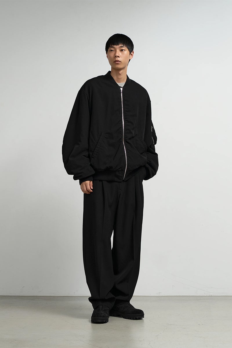 Graphpaper(グラフペーパー) Fulled Wool Twill Flight Jacket ウールツイルフライトジャケット GU263-30411
