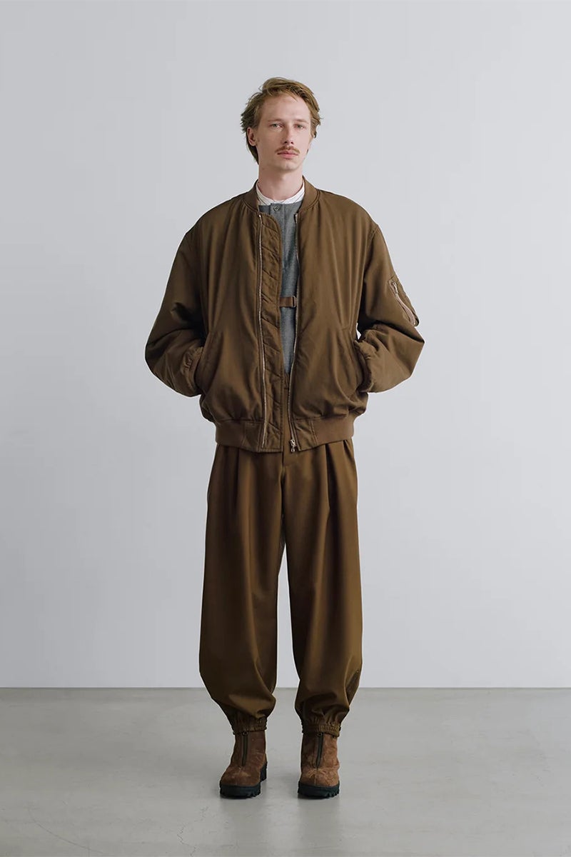 Graphpaper(グラフペーパー) Fulled Wool Twill Flight Jacket ウールツイルフライトジャケット GU263-30411