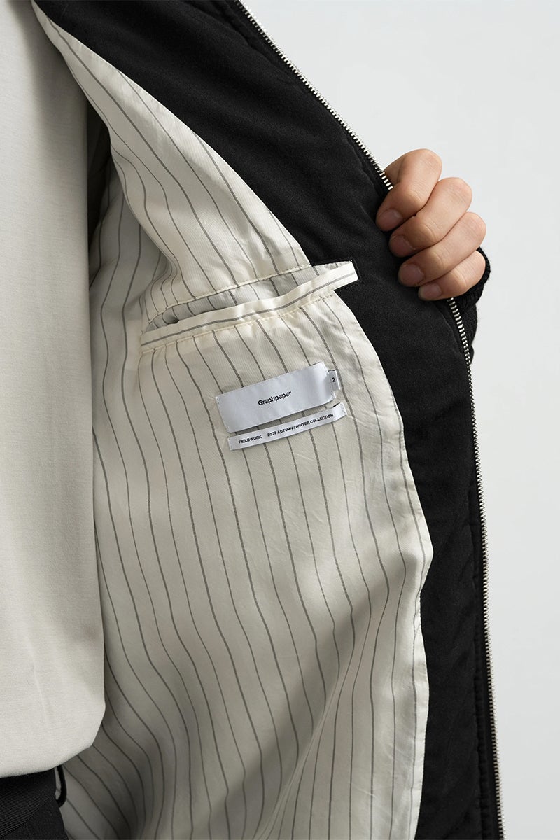 Graphpaper(グラフペーパー) Fulled Wool Twill Flight Jacket ウールツイルフライトジャケット GU263-30411