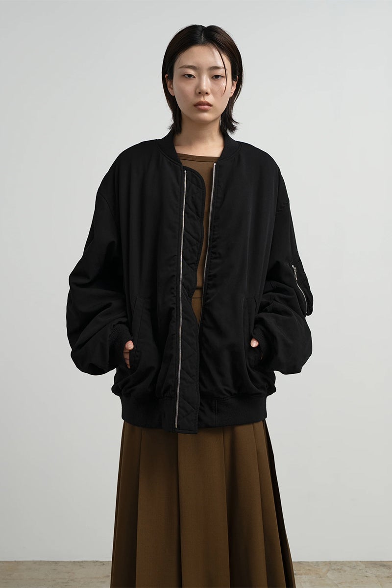 Graphpaper(グラフペーパー) Fulled Wool Twill Flight Jacket ウールツイルフライトジャケット GU263-30411
