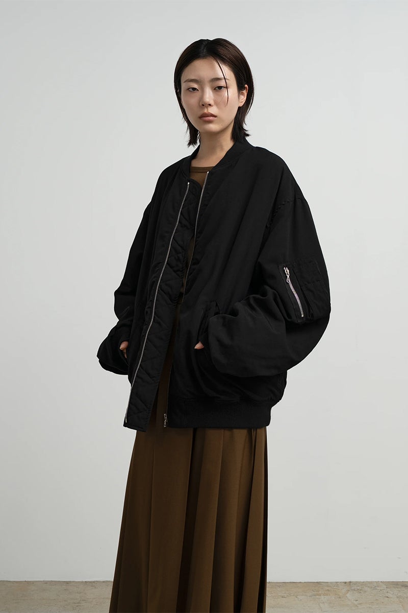 Graphpaper(グラフペーパー) Fulled Wool Twill Flight Jacket ウールツイルフライトジャケット GU263-30411
