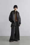 Graphpaper(グラフペーパー) Cotton Wool Slub Oversized Crew Neck Knit コットンウールスラブオーバーサイズクルーネックニット GU263-80602