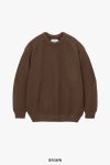 Graphpaper(グラフペーパー) Cotton Wool Slub Oversized Crew Neck Knit コットンウールスラブオーバーサイズクルーネックニット GU263-80602