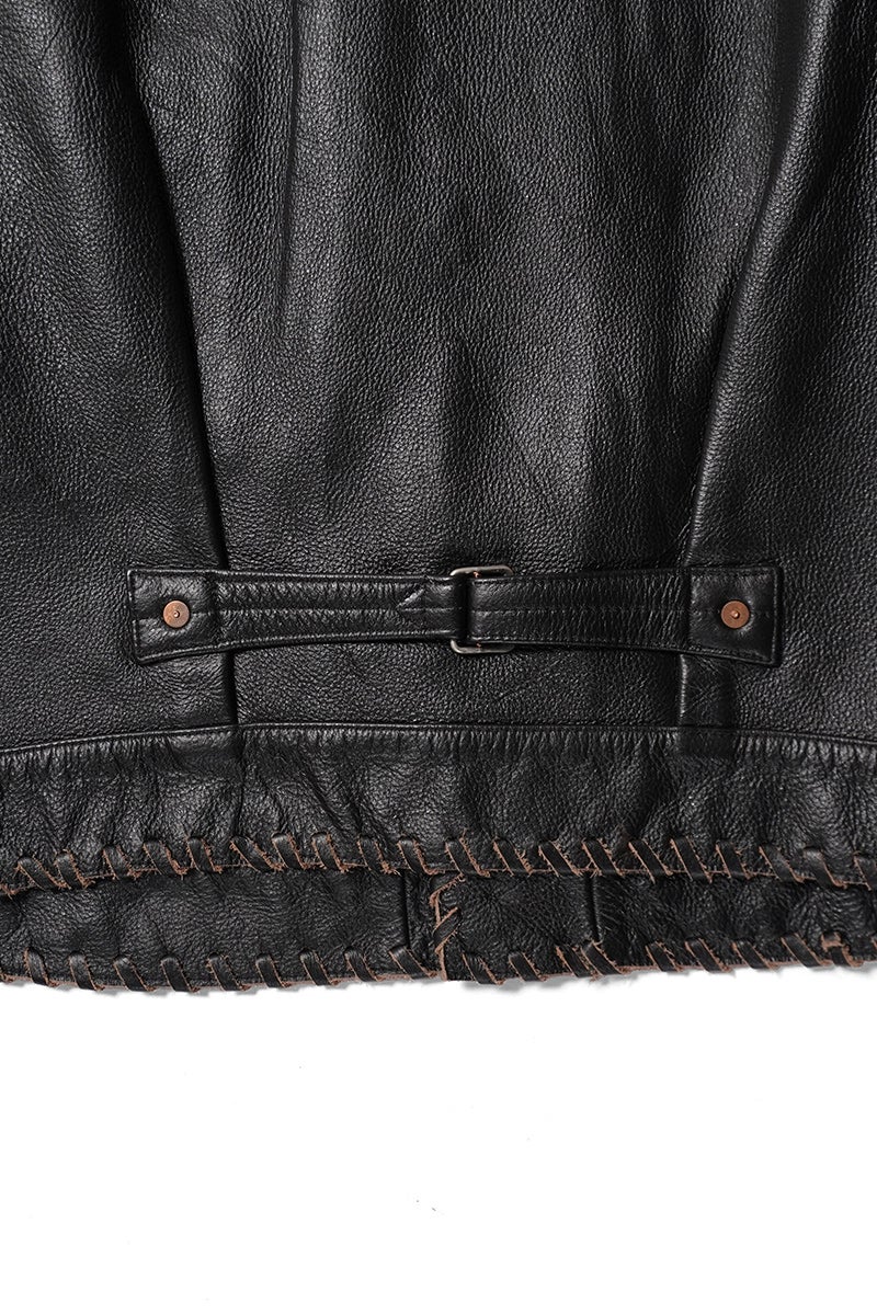 BOWWOW(バウワウ) LACE-UP LEATHER TRUCKER JACKET レースアップレザートラッカージャケット BWU-LULTJ