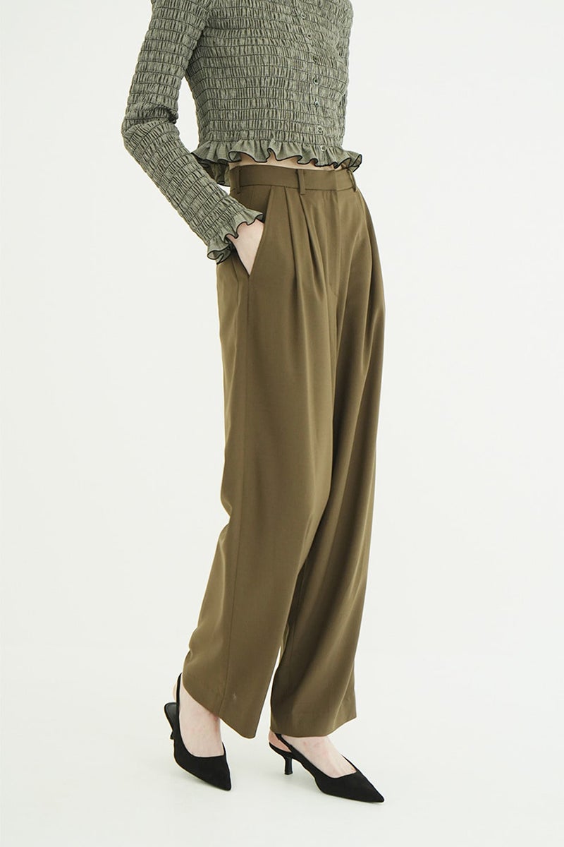 CLANE(クラネ) BASIC TUCK PANTS ベーシックタックパンツ 11110-7123